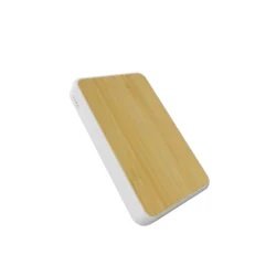 Экологически чистые пшеничной соломы бамбуковые универсальное Qi Беспроводное зарядное устройство Power Bank 5000 мАч поддерживает перезаряжаемые Nobile Power Bank