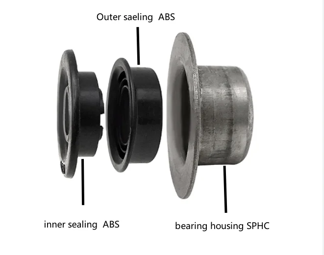 IdlerTkii  Bearing Housing Two Conveyor Belt Roller Idler Conveyor Roller Cover