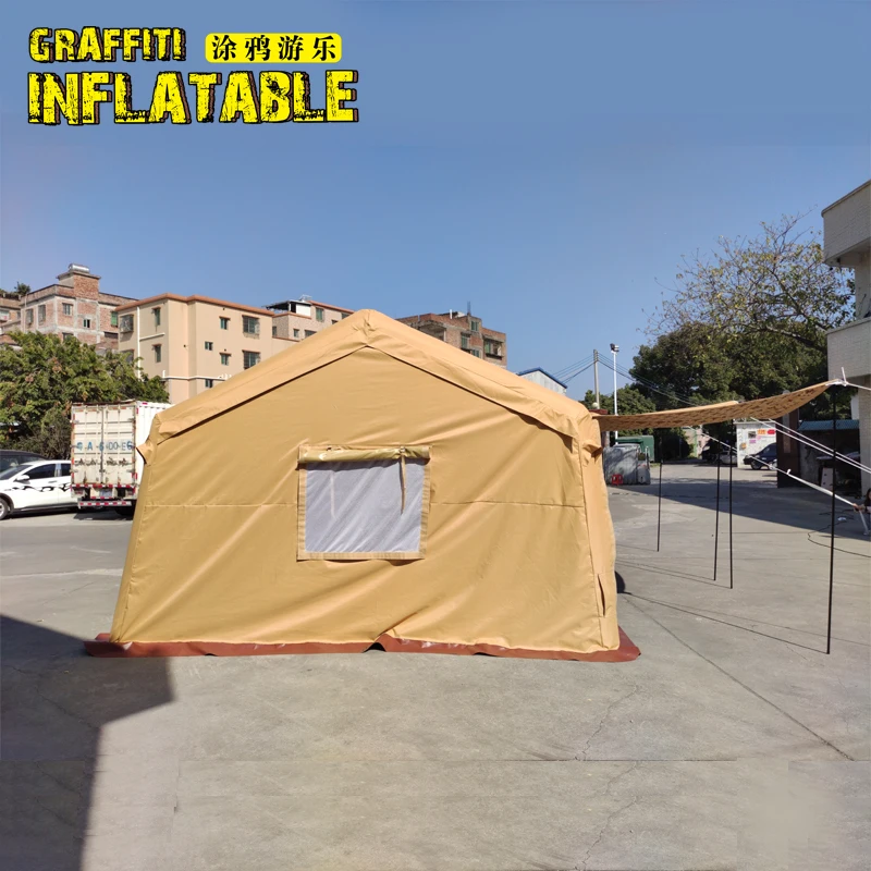 AIR Tight Waterproof Inflatable Family Camping Recreation Tent W/Pump