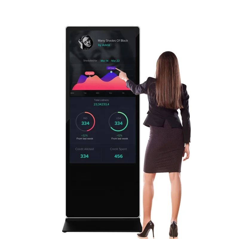 Commercial  Advertising Display Android Hd Media Player Advertising Display Kiosk Digital Signage Kiosk