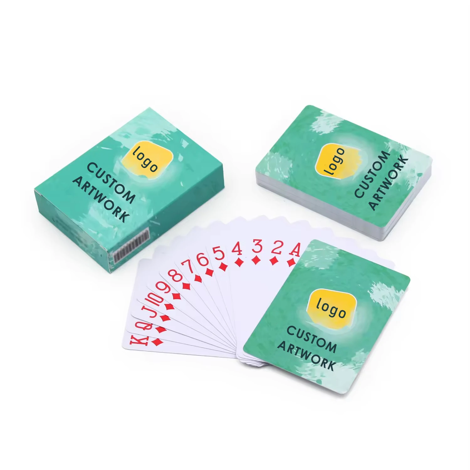 Custom Poker Club 100% New PVC Plastic Poker Playing Cards