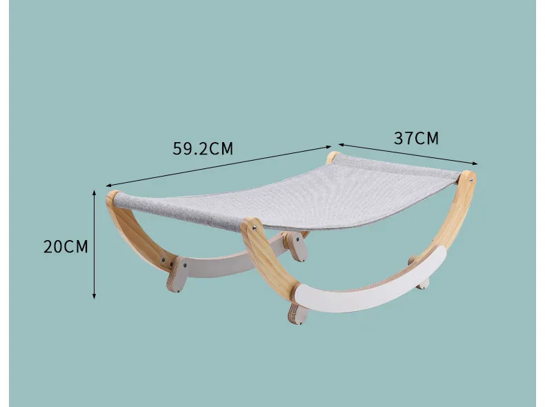 Pet Cat Bed Wooden Swing Bed Cat Hammock Elegant Design Home Pet Bed