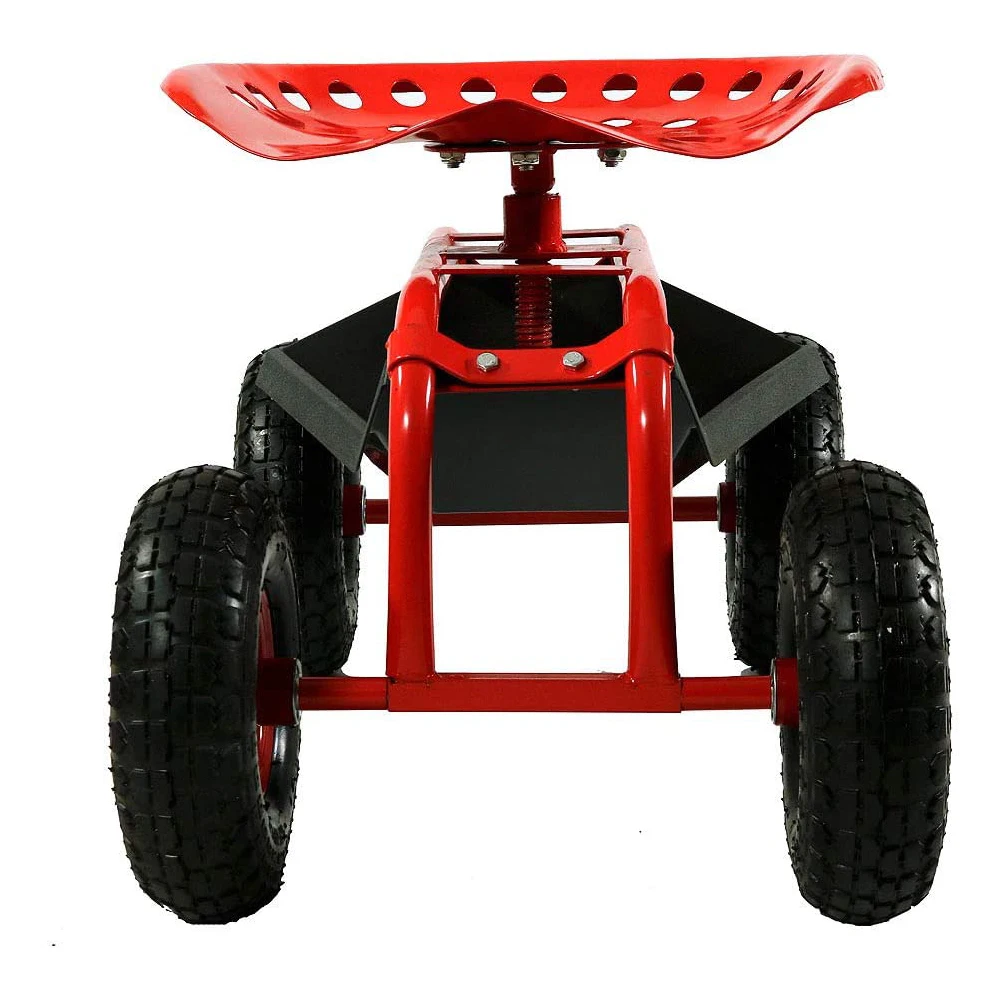 Superior Quality Utility Outdoor Swivel Seat Cart The Factory At a Low Price Garden Seat With Wheels