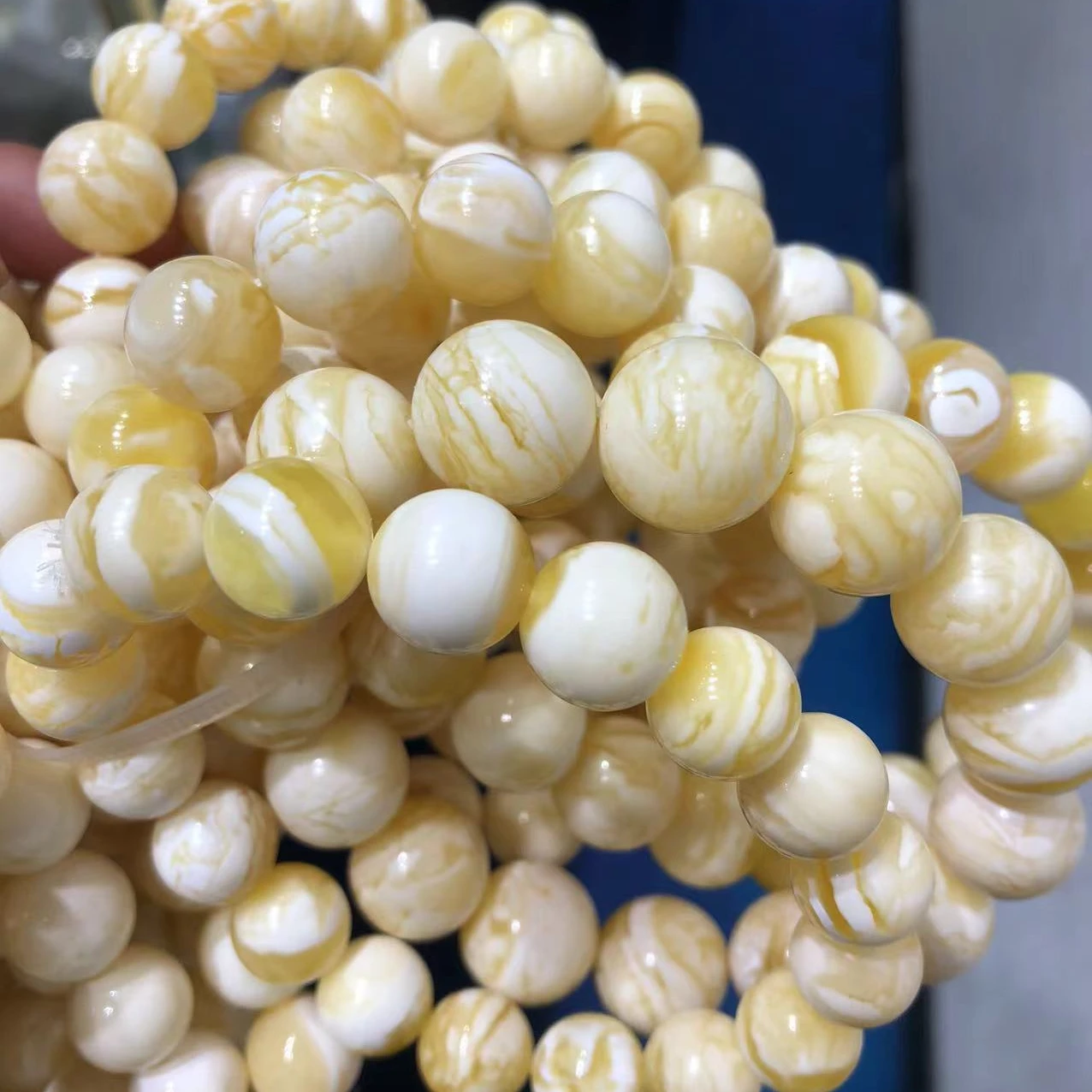 High Quality Natural Amber Waist Beads Yellow Tiger Tasbih Prayer Muslim Necklace Jewelry Beaded Bracelets Amber Rosary kehribar