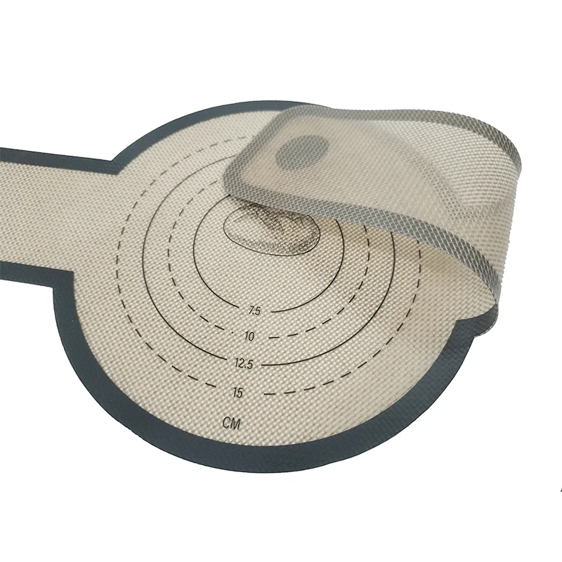 2023 Hot sell 55.5*21cm 0.7mm thick Silicone Bread Sling Factory Direct Customized Food Grade Air Fryer Mat