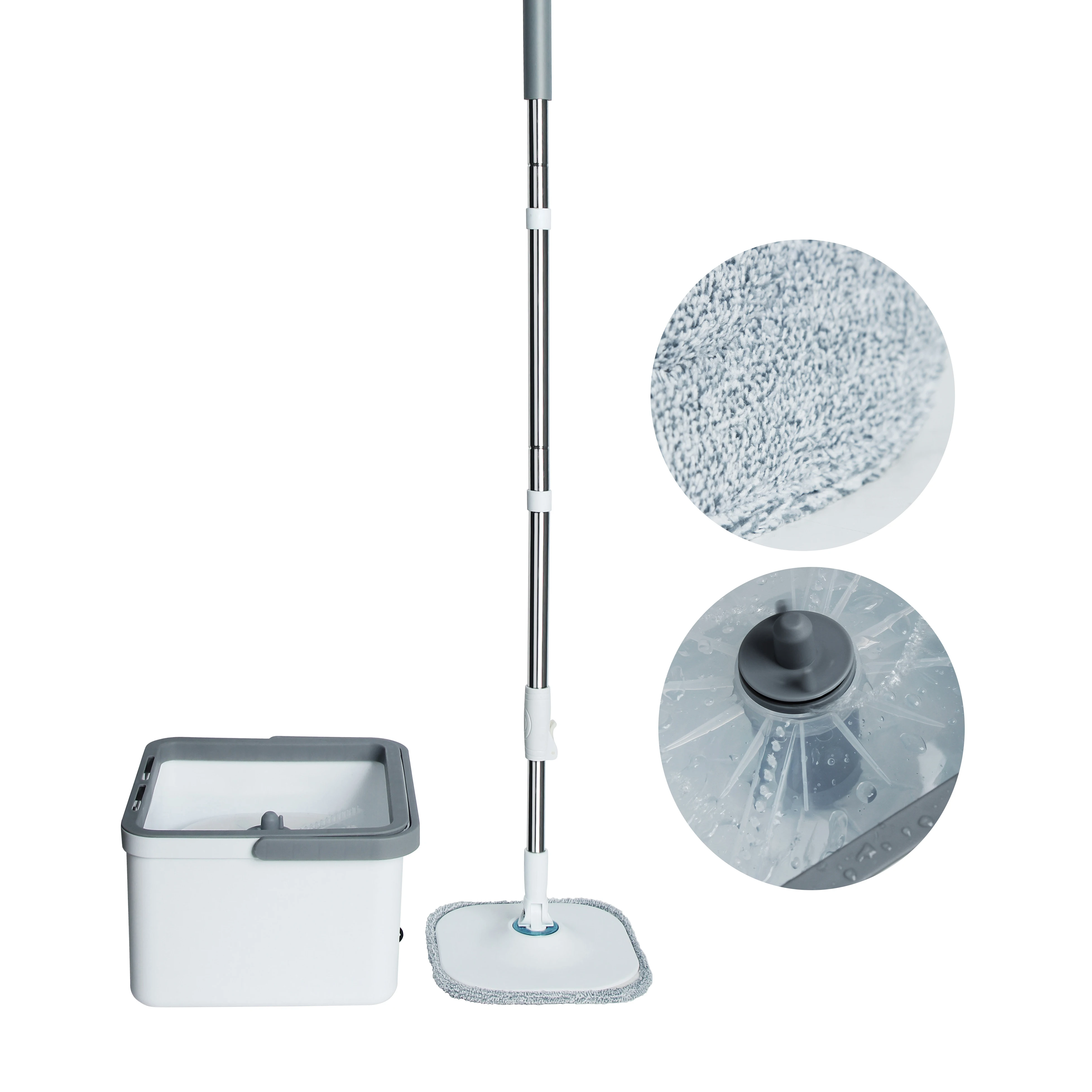 Flat Lazy Mop In And Out Magic Mop Economical Squeezing Flat Mop Bucket