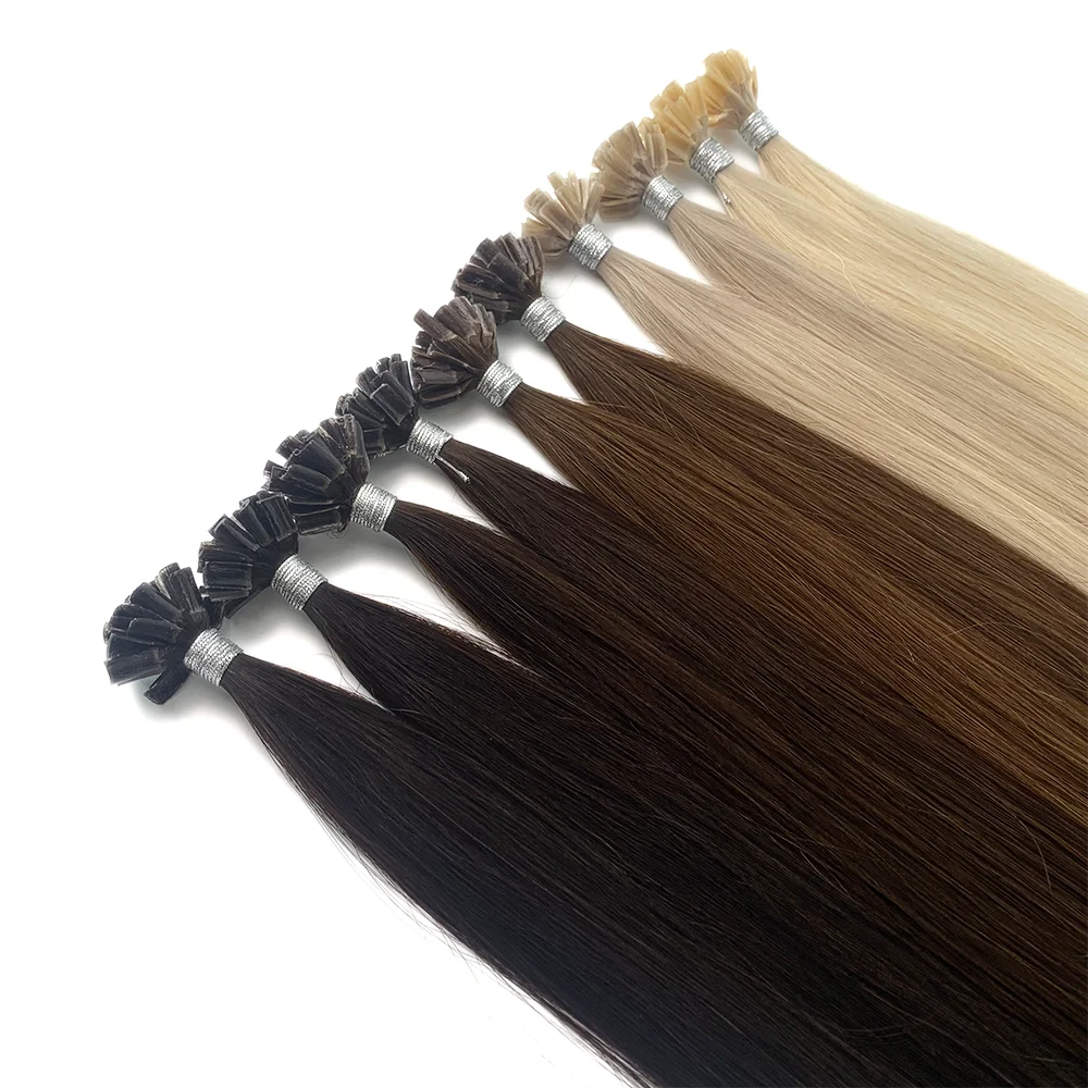 BVR Luxury 15A Italian keratin hair weft Prebonded U Tip cuticle aligned human virgin hair extensions u-tip hair