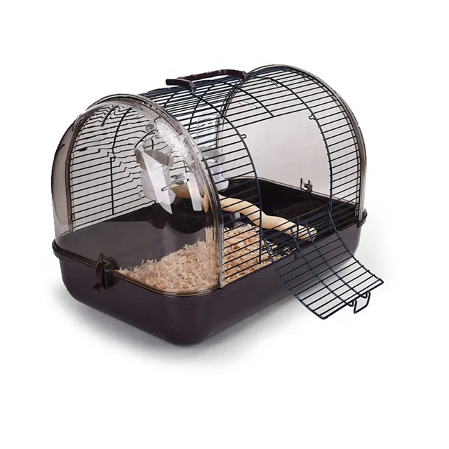 Small Portable breathable metal pet supplies bird cages transparent parrot birds cage