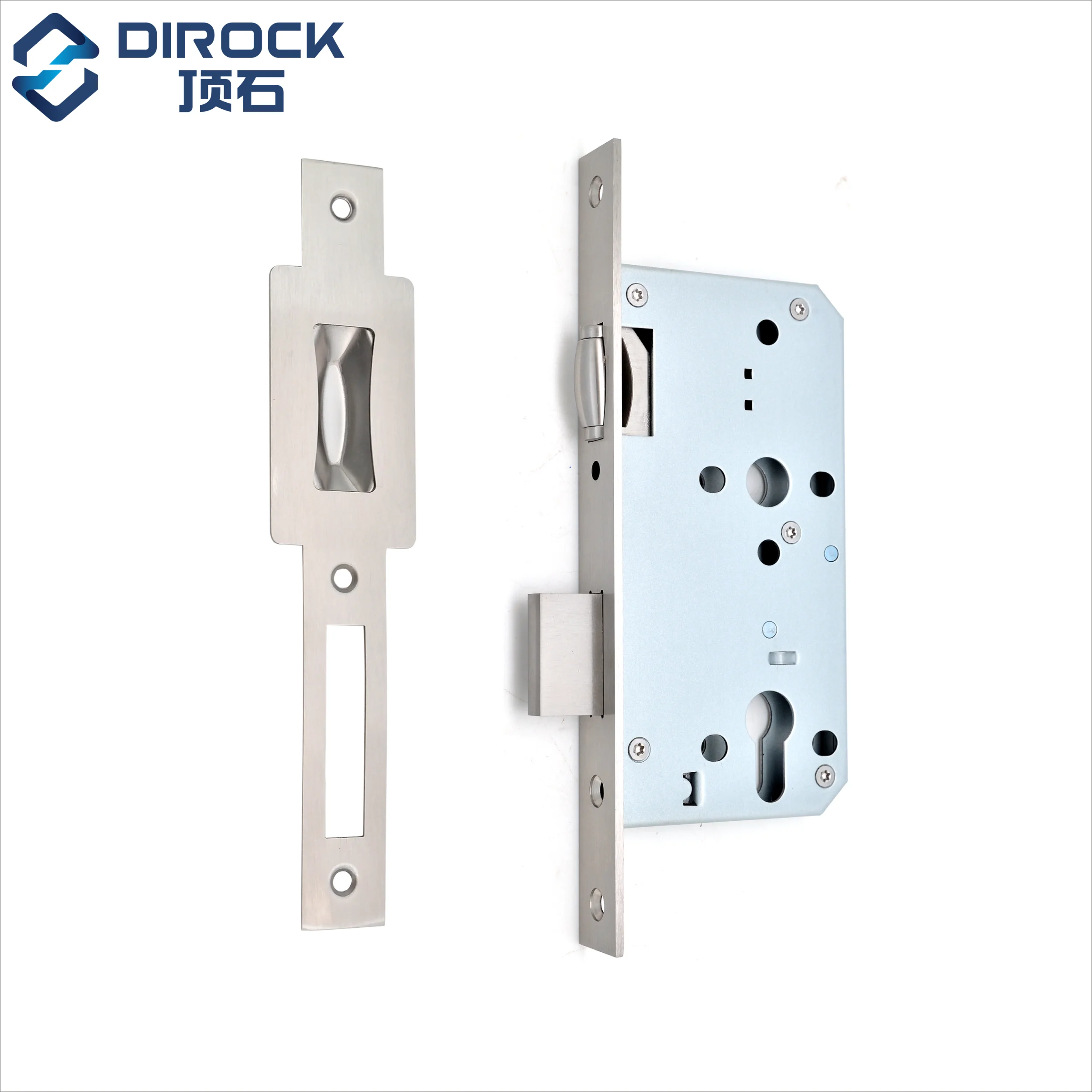 DIN18251 Stainless Steel roller bolt Mortise Door Lock Body for hospital/airport/mall/school