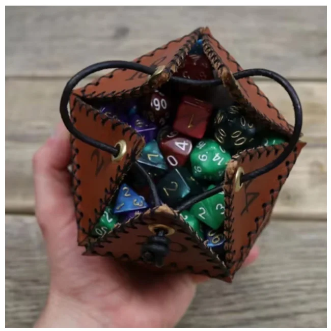 Multi-sided row storage bag game dice bag board game game dice bundle mouth storage bag