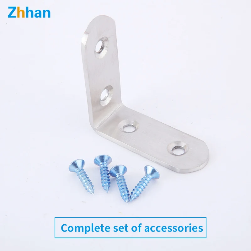 50x50mm Stainless steel 90 degree L -shaped connecting piece steel reinforced corner brackets