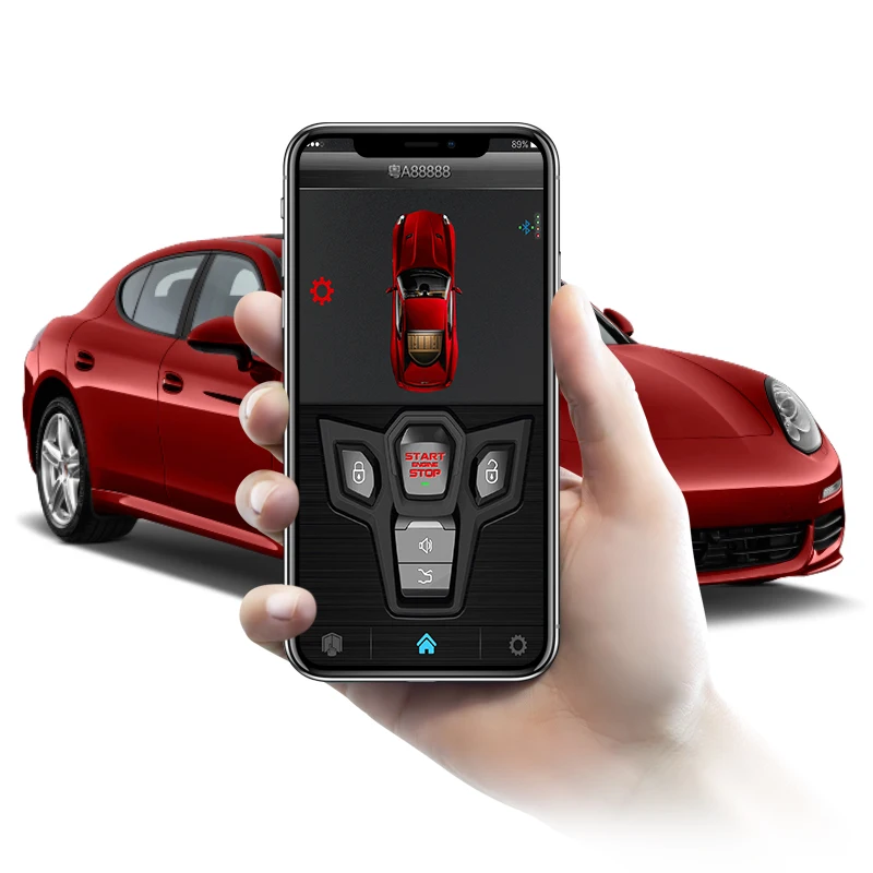 SPY Best Universal Car Security System 2-Way Keyless Entry With Remote Start and Engine Start for BMW 12V Voltage