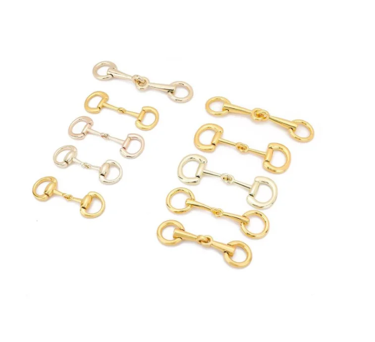 Заводская цена высококлассная модная металлическая пряжка с золотым и серебряным покрытием из розового золота для украшения