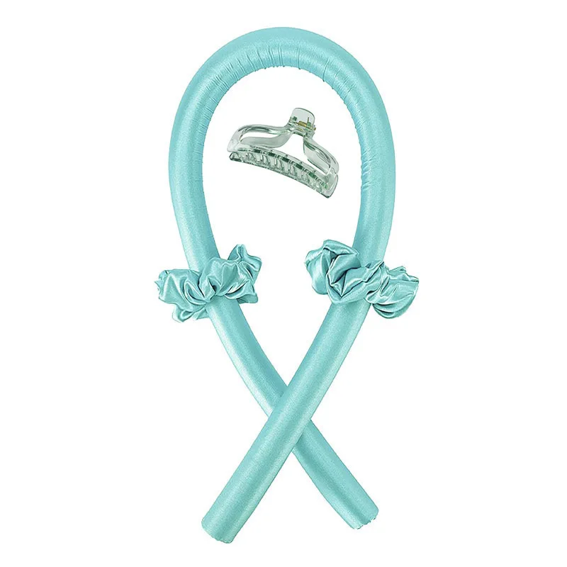 Best-selling foam plus steel wire lazy curling stick with clip heat-free sleeping curls large intestine hair ring curler set