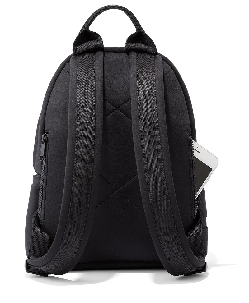 light weight neoprene backpack waterproof daily daypack unisex school bags with bottle pocket washable strong zipper book bags