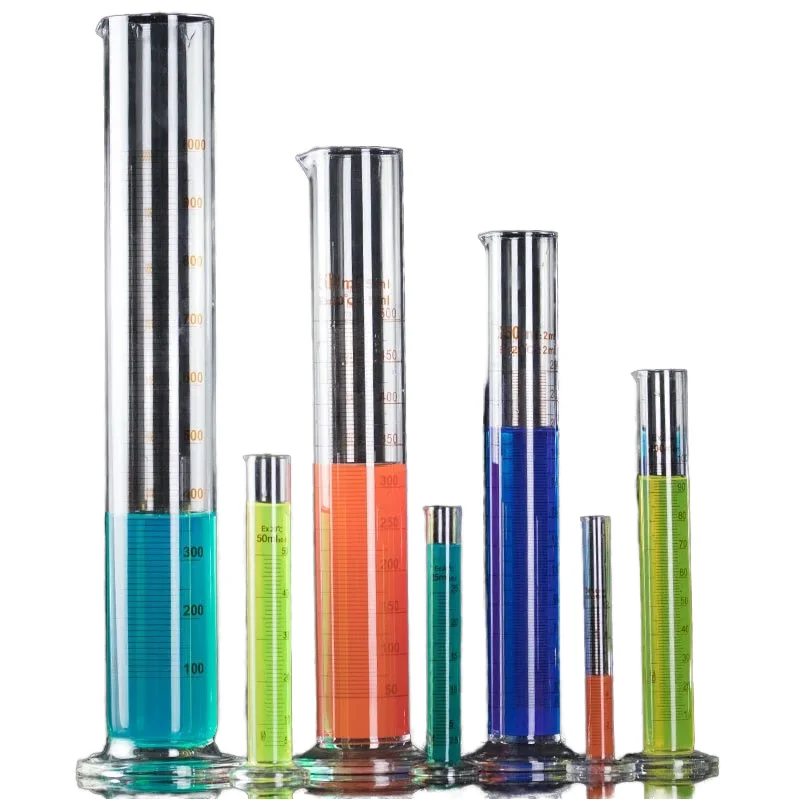 HYSTIC Customizable 500ml Borosilicate Glass and Plastic Laboratory Consumables OEM/ODM Measuring Graduated Cylinder Tool Use
