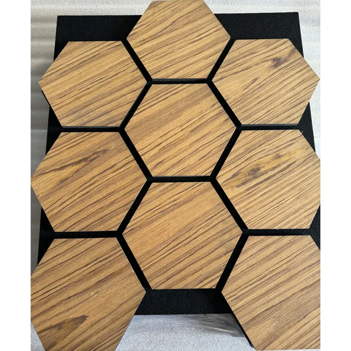 Recording studio sound absorbing panels Wooden Acoustic Panels 3d Geometry Design Soundproof wall boards