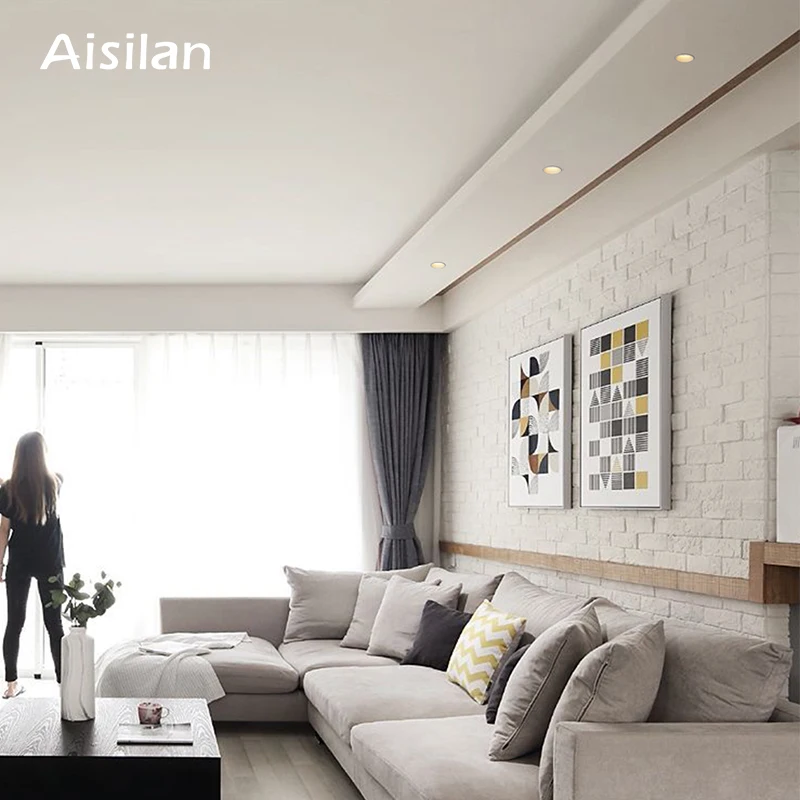  Aisilan 80mm cut out indoor decoration waterproof IP54 ceiling fittings anti glare 7w COB LED Recessed