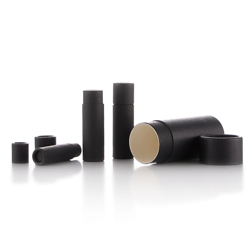 Empty Biodegradable Refillable Eco Friendly Deodorant Stick Kraft Paper Tube Deodorant Stick Container Packaging