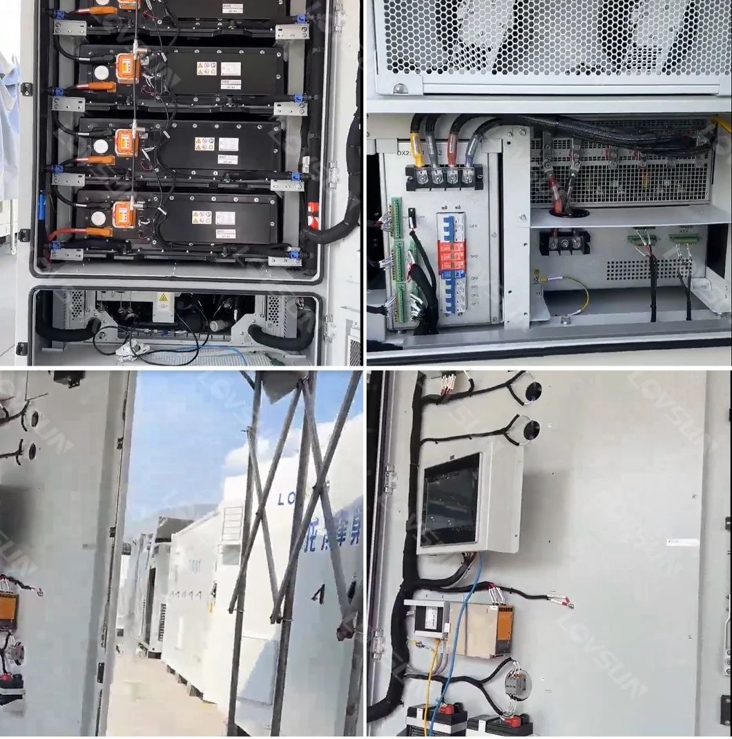 Grade a Rack Enclosure Lithium Battery Outdoor Cabinet Hybrid Inverter 110kW PCS 233kWh Rack Mount Battery Energy Storage System