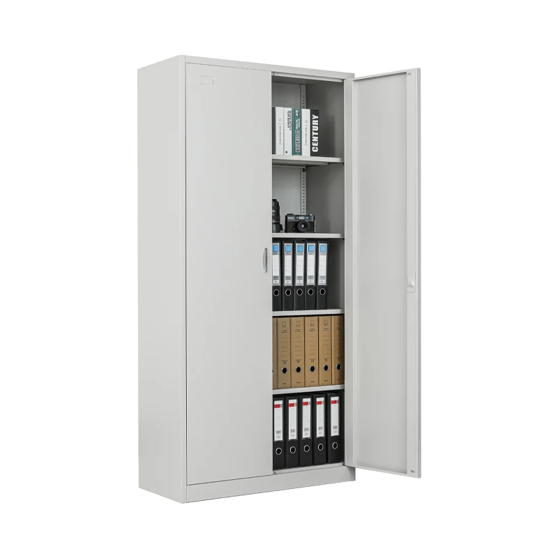 Factory Sale 2 Doors Metal Storage Cupboard Steel Filing Cabinet Custom File Cabinet with Adjustable Shelves