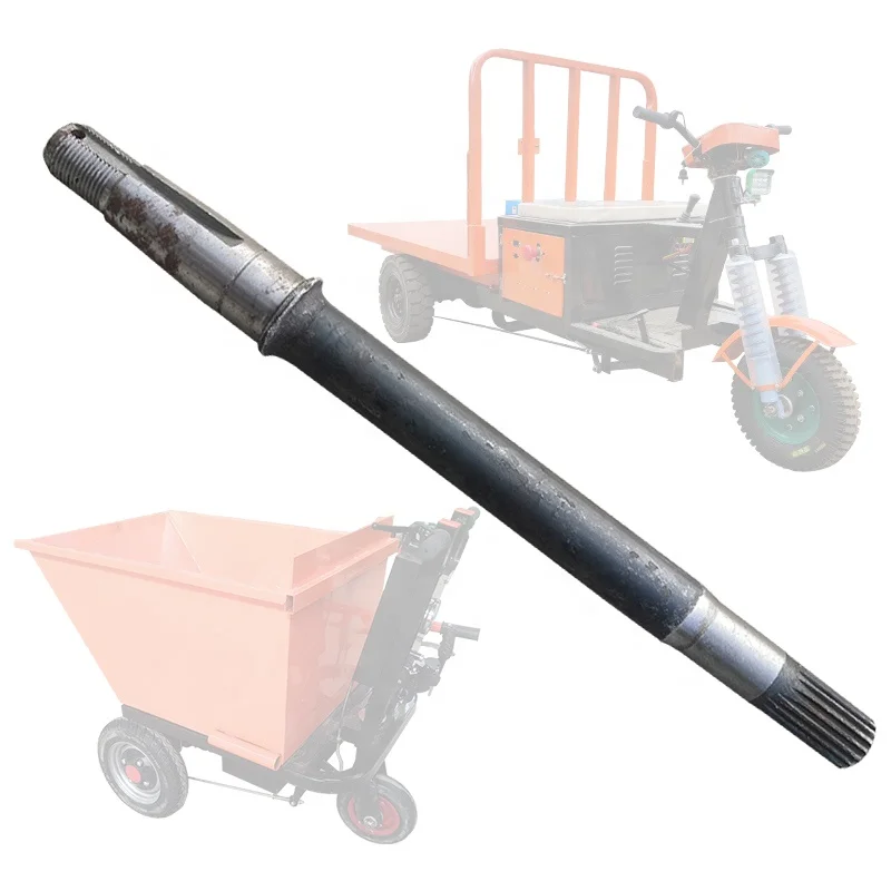 Customized 18 teeth 6205 bearing meter key half shaft fit low speed electric trolley rear axle Half Shaft accessories