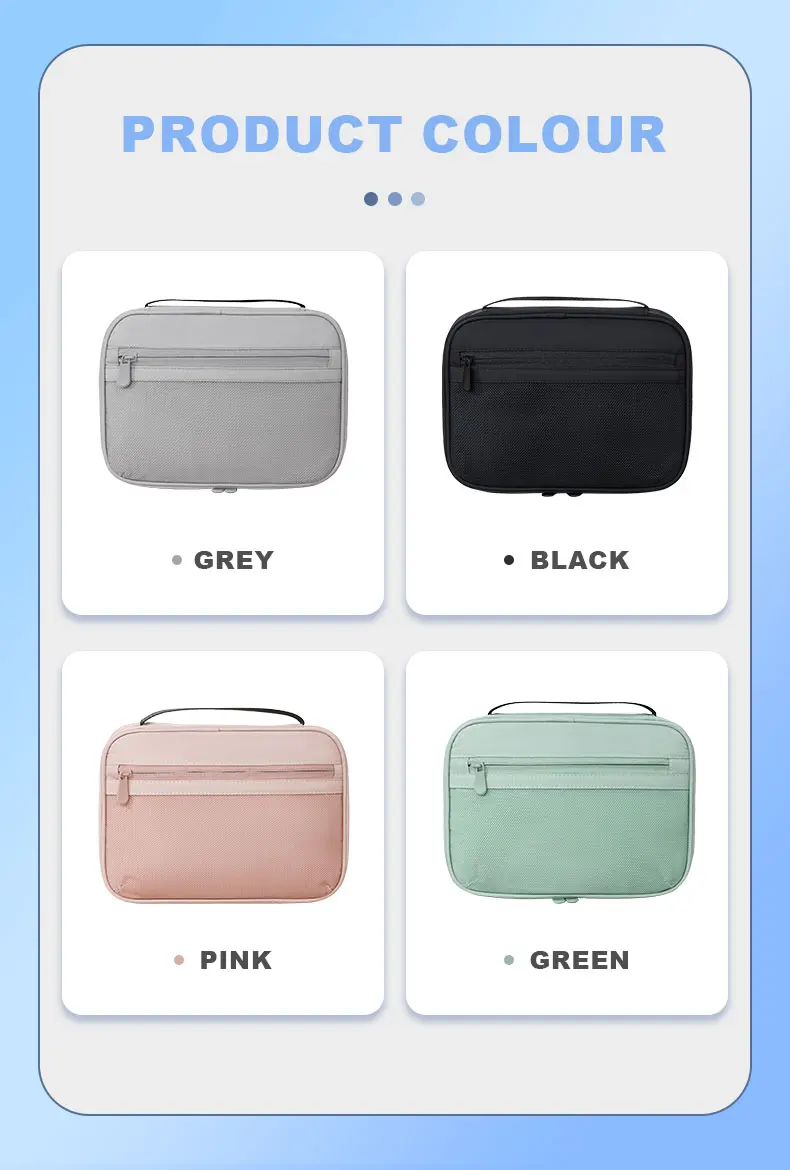 New Portable Digital Wire Accessories Charger Power Bank Storage Pack Organizer Bag Double Tiers Flexible Foldable Tools Storage