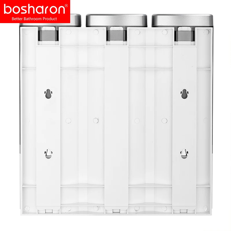 ABS plastic hotel 500ml*3 plastic empty clear toiletries set bath gel shampoo hotel shampoo set wall mounted soap dispenser