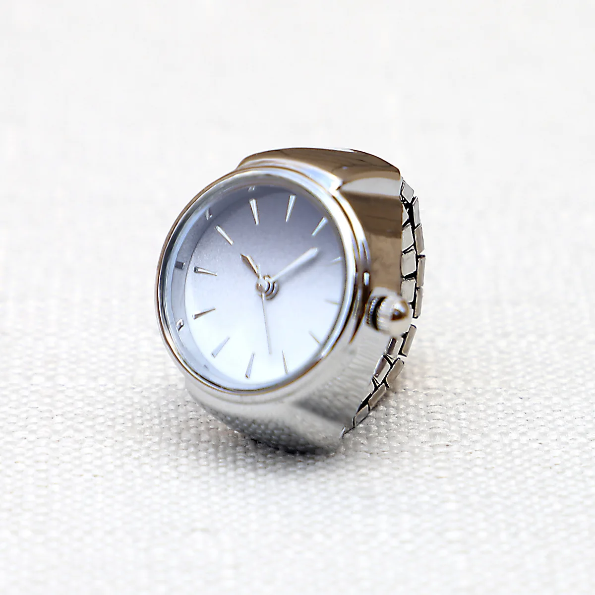 Fashion Ring Watch 2024 New Design Adjustable Quartz Dial Mini finger Ring Watch  For Women Men