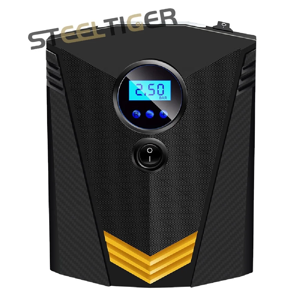 Portable high pressure digital dc 12v car tire inflator hand air pump compressor 120w 350psi car tyre air pump