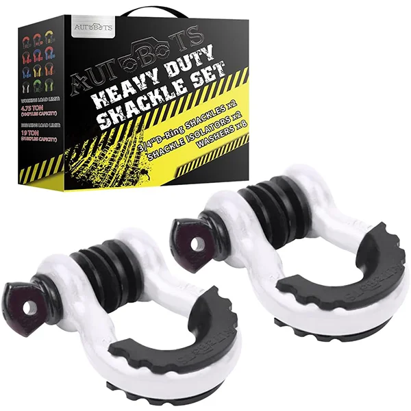 4.75T Heavy Duty Forged 3/4 Alloy Steel Tow  Off-Road Rigging US Type Bow Shackle for Heavy Industry Towing Trailer