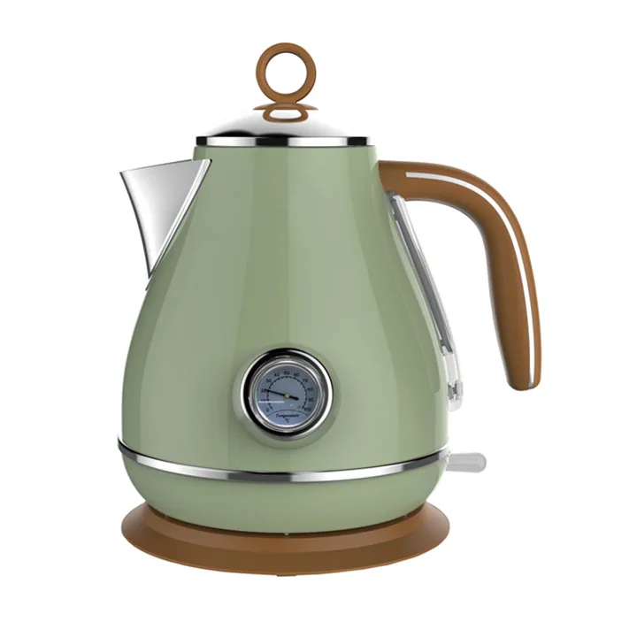 Kitchen Appliances 1.7 Liter Stainless steel Double Wall Electric tea Kettle  With analog thermometer Water Boiler