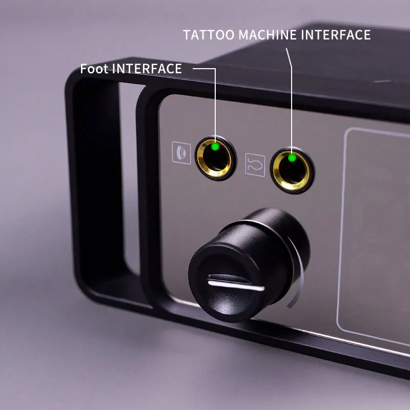 Tattoo Power Supply LED Digital Rotary Tattoo Machine Gun with RCA Tattoo Foot Pedal