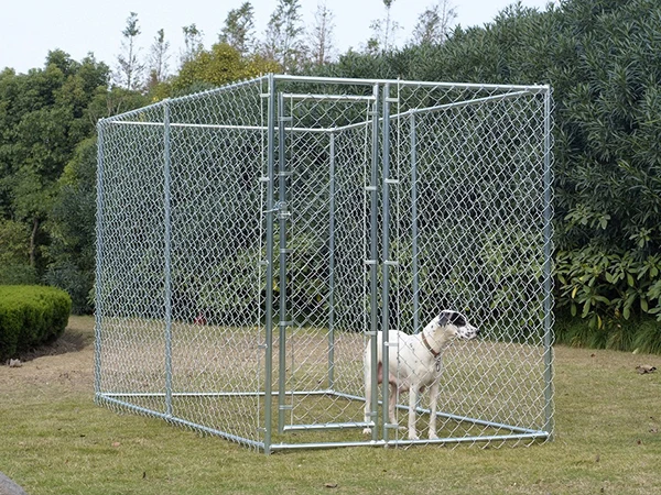 Galvanized steel dog kennel powder coated dog kennel chain link fence panel