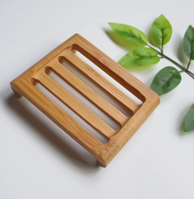 Wholesale Custom Bambu Soap Sustainable Holder Box Packaging Natural Tray case Container Hold Wood Wooden Bamboo Dish