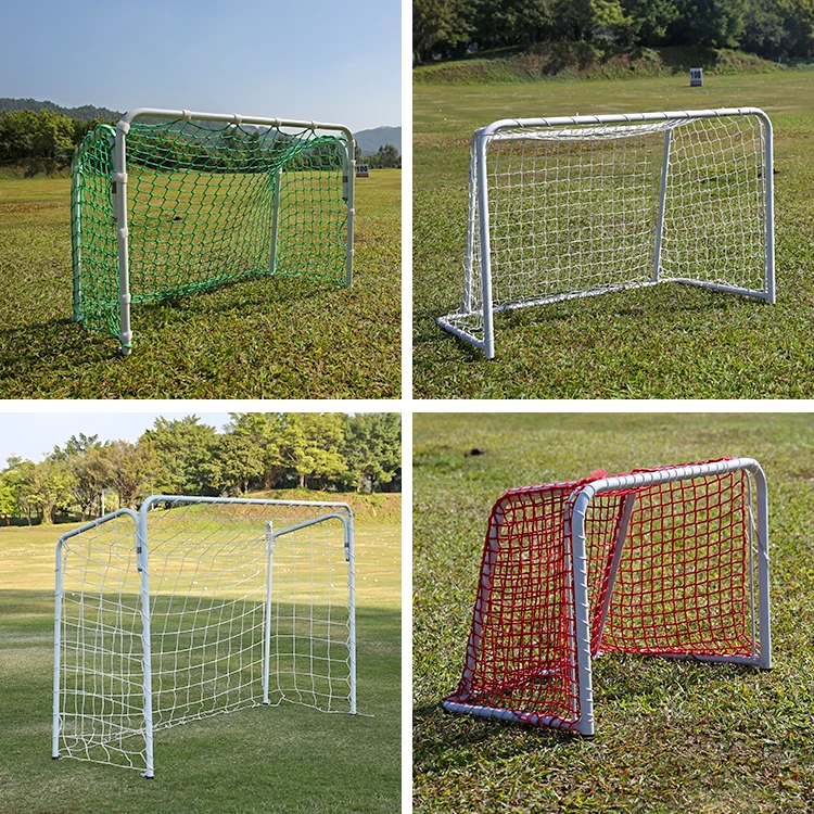 Factory  wholesale price standard size hockey goal hockey net easy foldable with polyester and frame