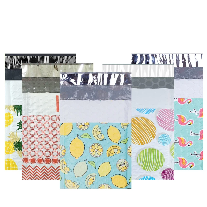 Оптовая продажа, милые конверты из пузырчатой пленки на заказ, конверты из пузырчатой пленки с узором, поли-конверты, экологически чистые конверты из пузырчатой пленки