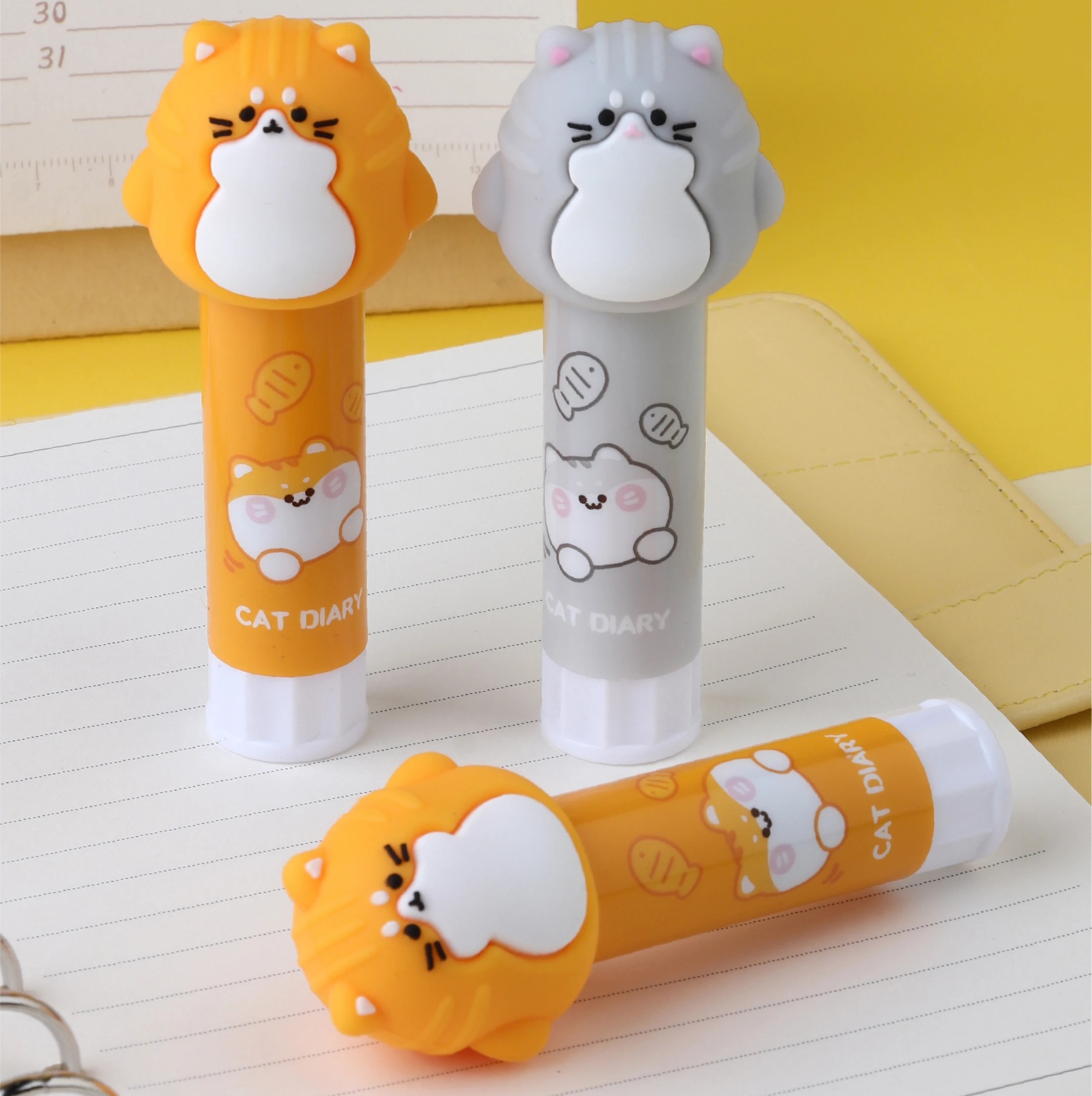 Solid Glue Sticks Cute School Supplies Clear Washable High Viscosity Solid, Cheap Price Animals Design Stick Glue
