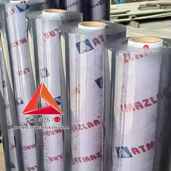 Jinshi China manufacturing factory price high quality laminated 0.05-5mm transparent ultra-clear plastic pvc soft film roll