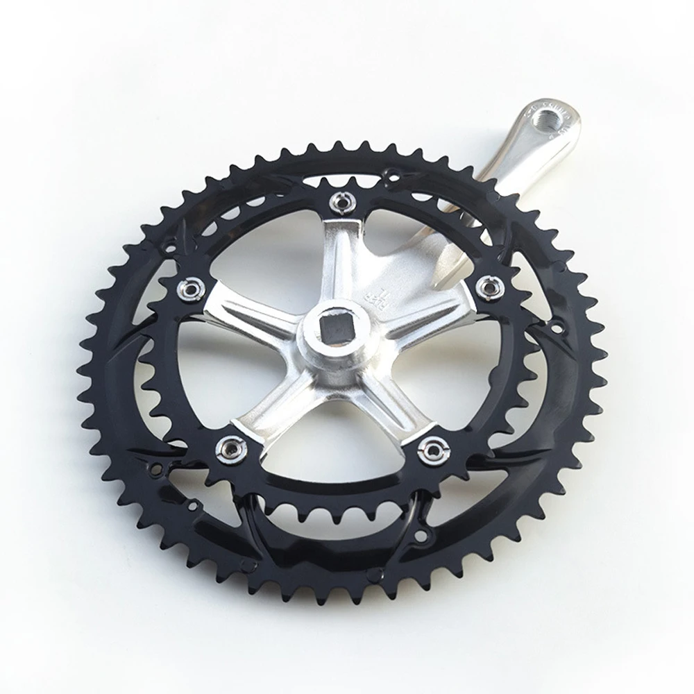 BMX 39-53T Double Chain Sprockrt Bicycle Crank & Chainwheel for Folding Bike Road Bike Bicycle Parts Cranksets