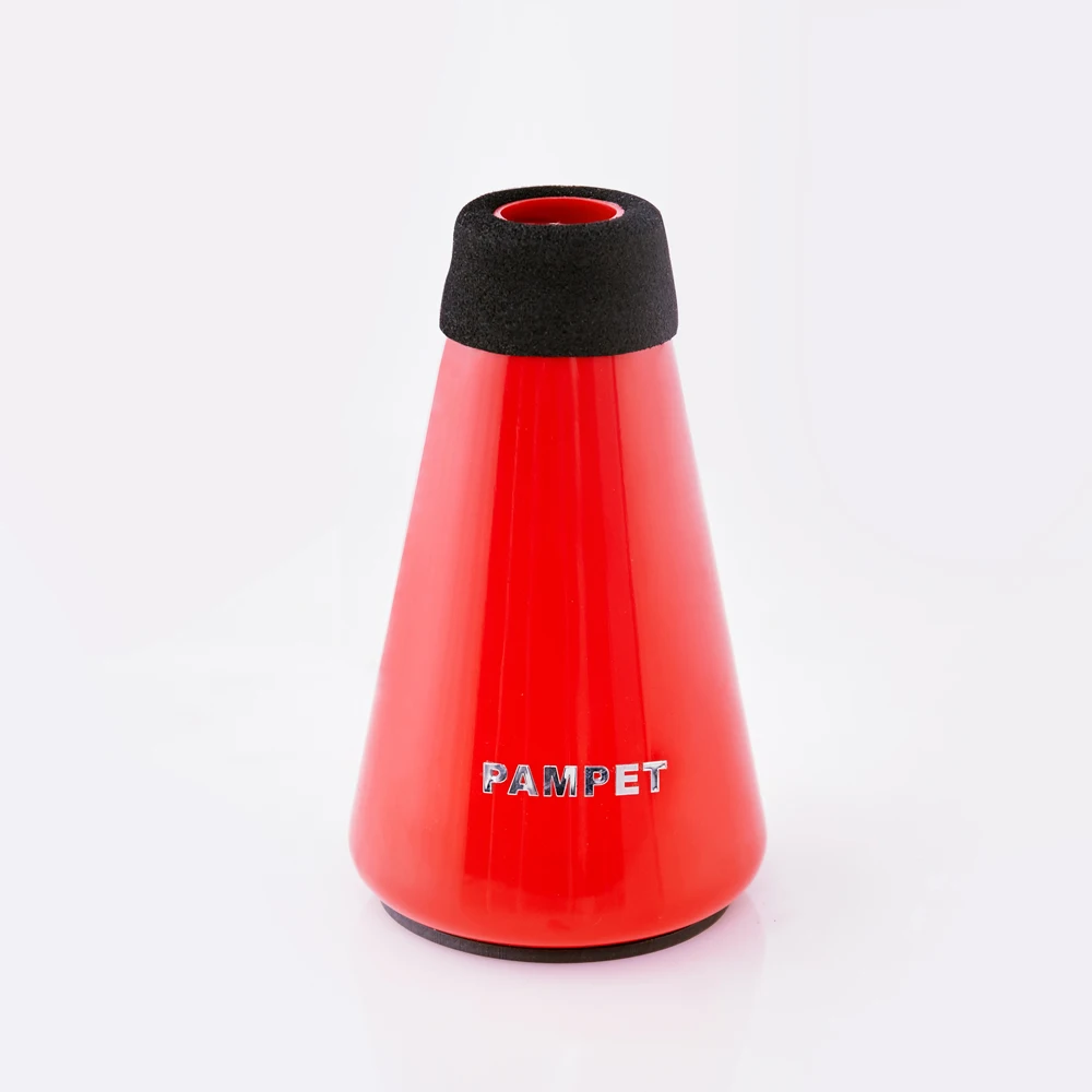 Lightweight Plastic Mute Trumpet Practice Mute Trumpet for Beginners and Students Mini Trumpet Mutes Black Red Green