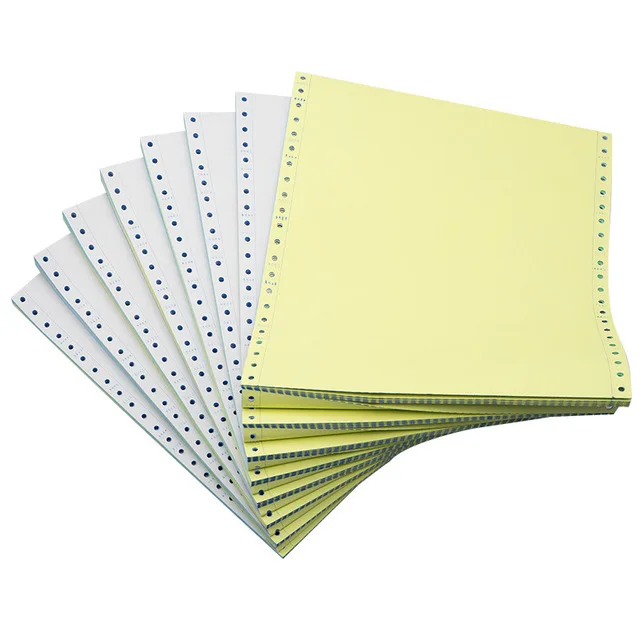 Factory 241mm 2 Ply 3 Ply Pink/ White/ Blue Computer Continuous A4 Sheet Ream Ncr Carbonless Paper
