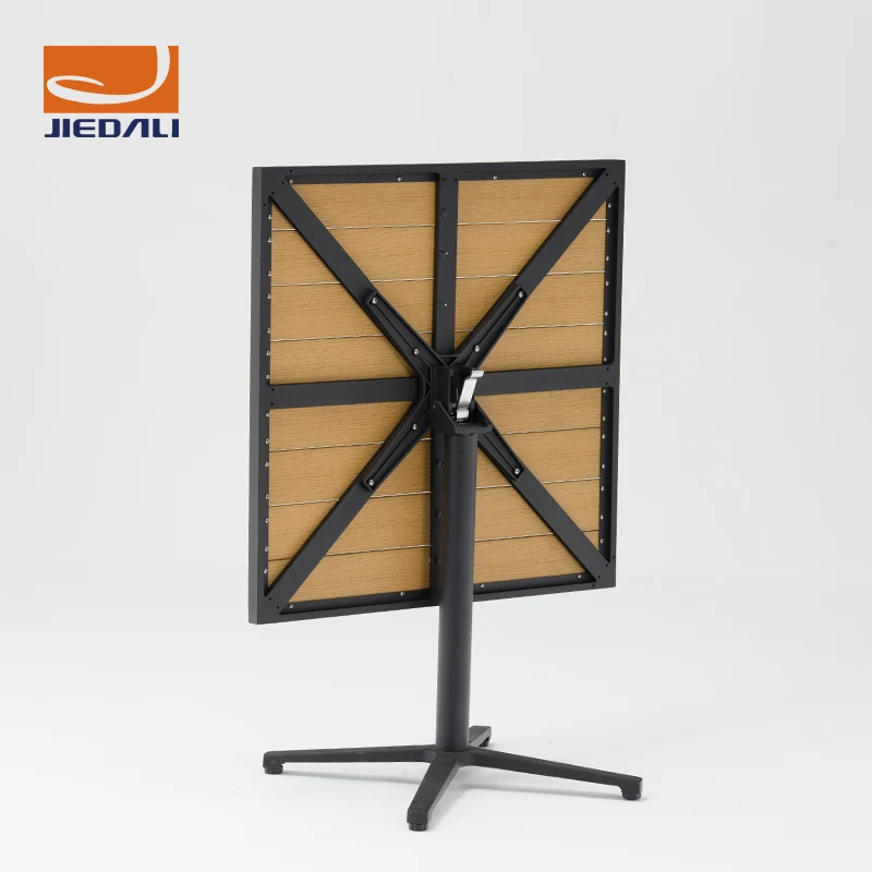 
American Style Stock Outdoor Furniture Square Wooden Garden Dining Table Set 