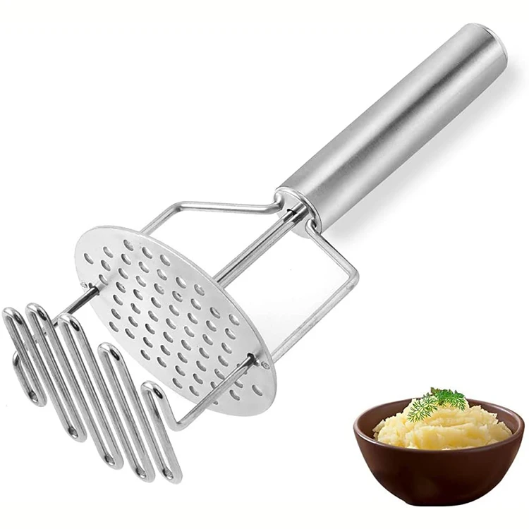 Kitchen gadgets food strainer stainless steel garlic vegetable potato ricer press masher