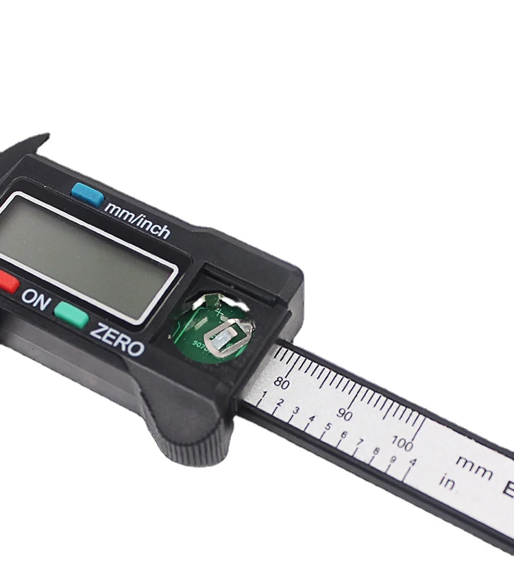 
0-150 мм внутренний диаметр Наружный диаметр высокопрочный пластиково-электронный цифровой дисплей штангенциркуль с нониусом из пластмассы 