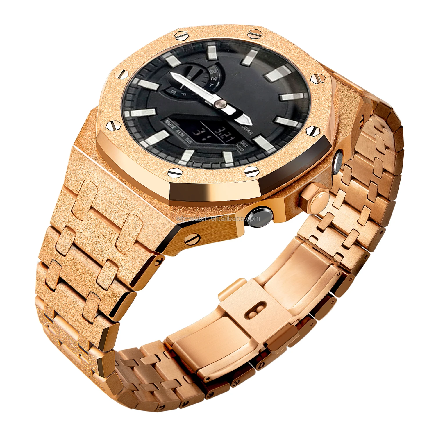 Luxury 5Th Generation Frosted 316L Stainless Steel Quality Modified G Shock Ga2100 Oak Case Watch Mod Kit For Casio