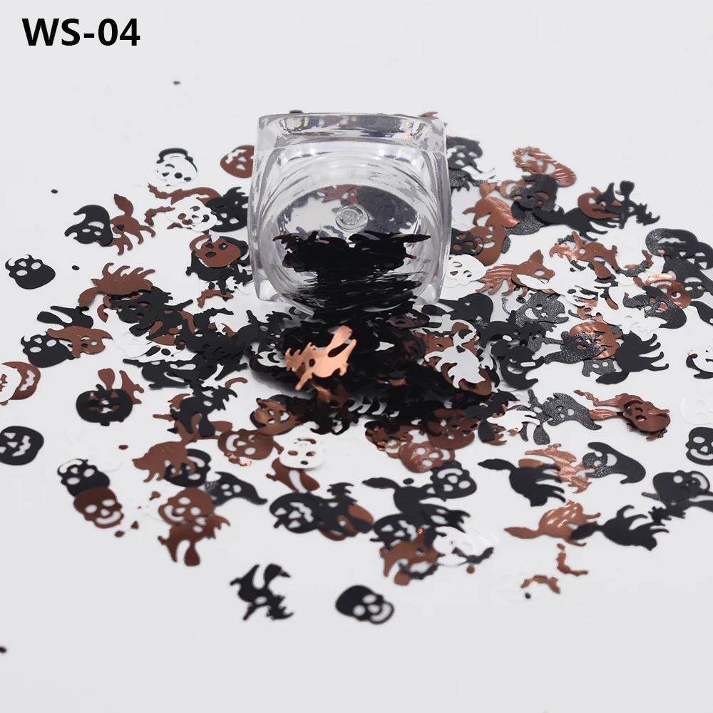 Pumpkin Spider human skeleton witch bat shaped glitter Halloween Accessories Halloween Decoration