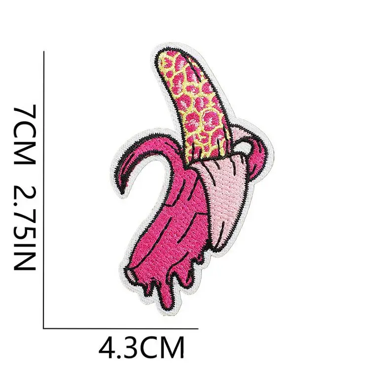 Wholesale 3D personalized Neon hot pink assorted western embroidery patches iron on small tongue trucker hat patch heat transfer