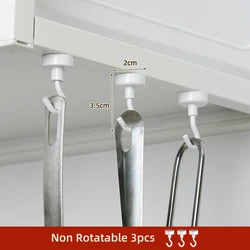3 in 1 set yushijia kitchen storage holder swinging strong neodymium white wall magnet Magnetic Hook for Hanging