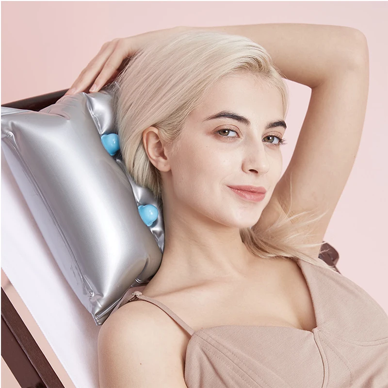 inflatable vibrating battery operated back waist massage cushion